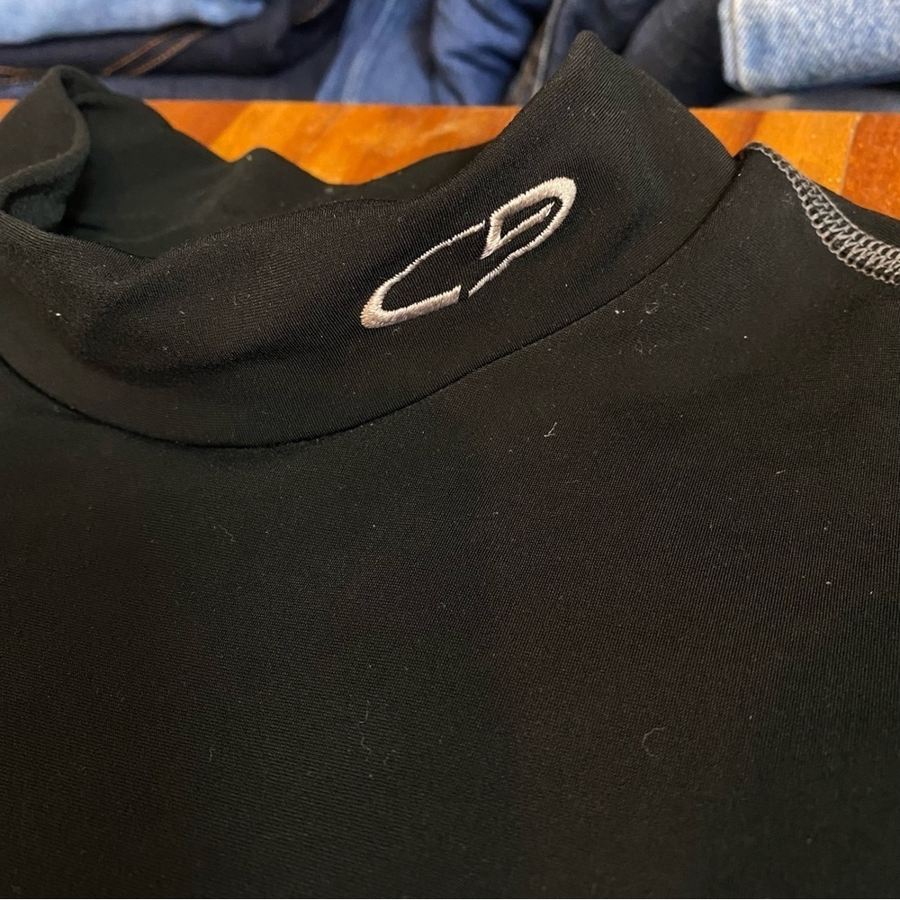 CHAMPION Duo Dry Long Sleeve Base Layer Shirt Women XL Black with accent stitch - Picture 6 of 8